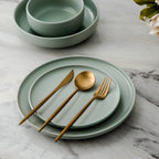 Titanium-Coated 18/10 Stainless Steel Cutlery Set, 4 to 16 Place