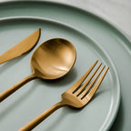Titanium-Coated 18/10 Stainless Steel Cutlery Set, 4 to 16 Place