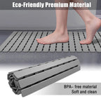 Non-Slip Bath Mat 40x63cm with Suction Cups and Drainage Holes