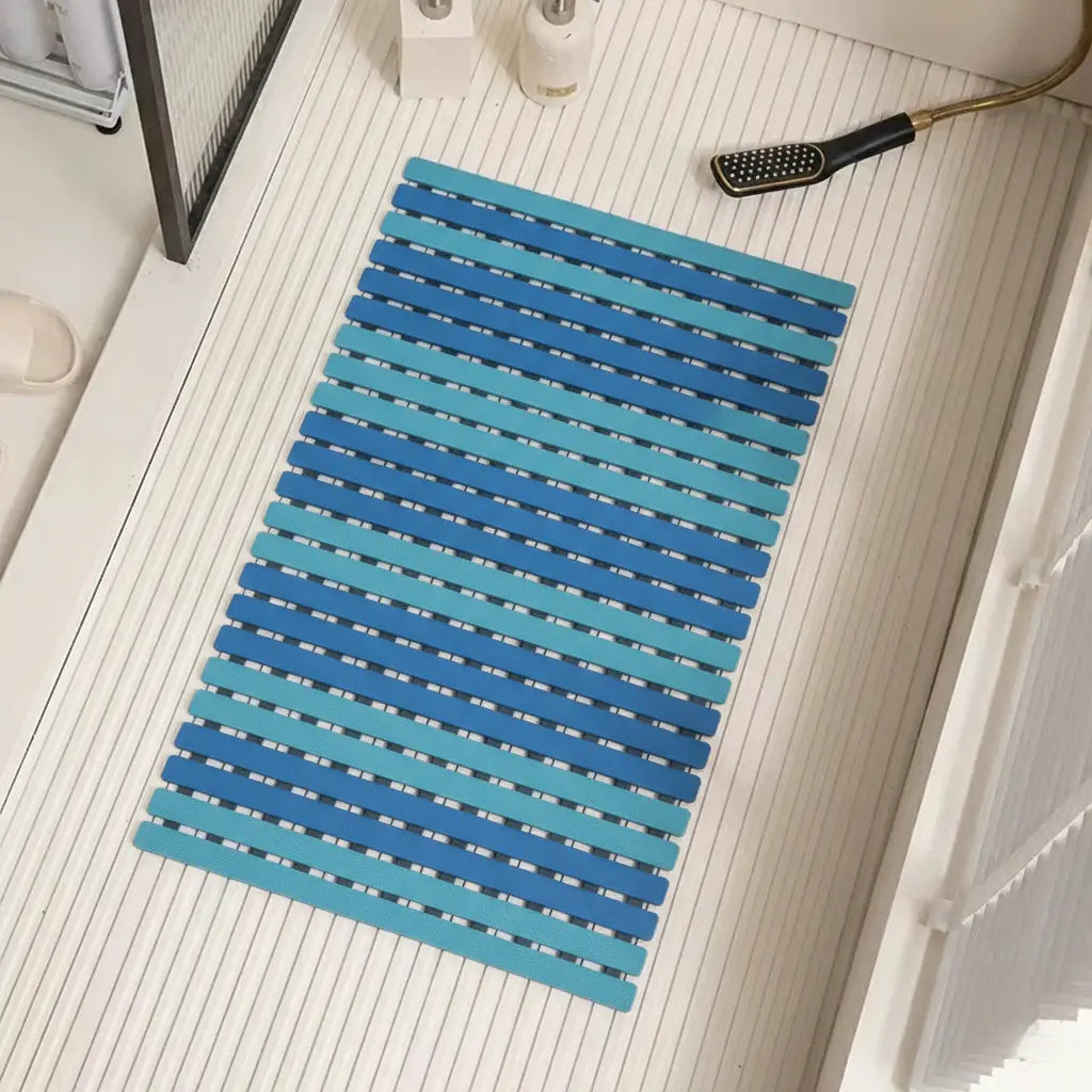 Non-Slip Bath Mat 40x63cm with Suction Cups and Drainage Holes