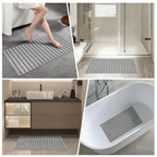Non-Slip Bath Mat 40x63cm with Suction Cups and Drainage Holes