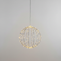 Foldable LED Metal Globe Light 30cm, Cordless, Two Modes