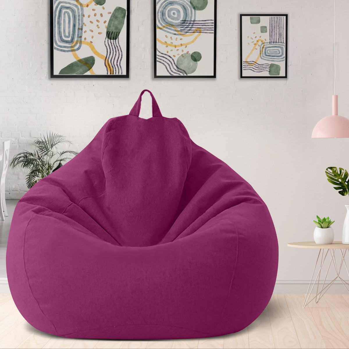Ergonomic Bean Bag Cover, Unfilled, Washable Polyester