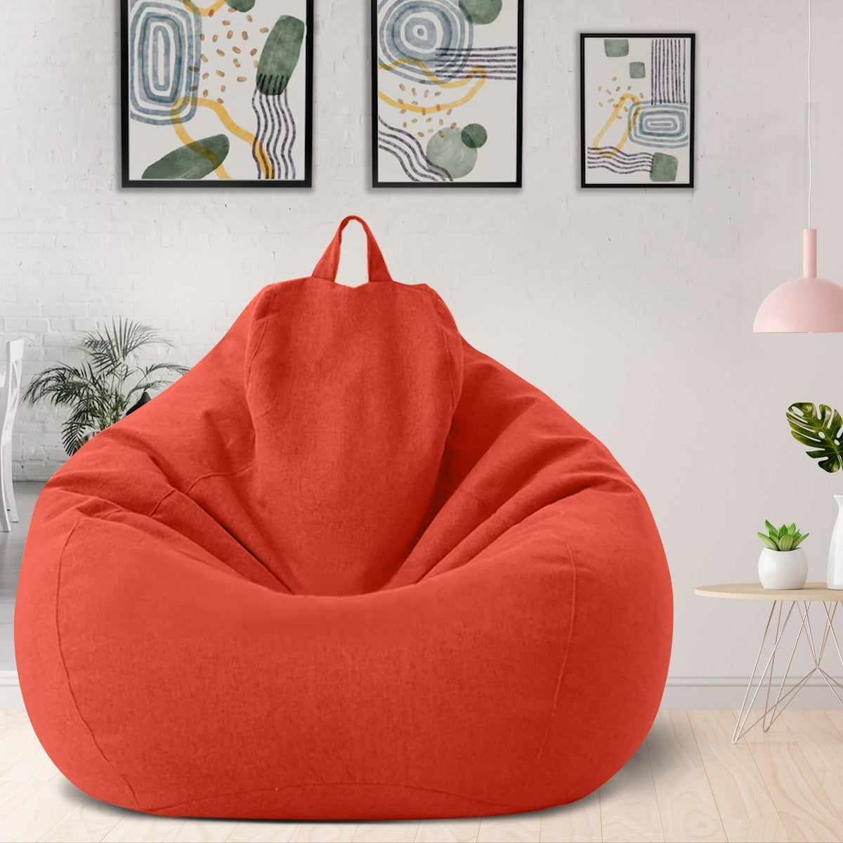 Ergonomic Bean Bag Cover, Unfilled, Washable Polyester