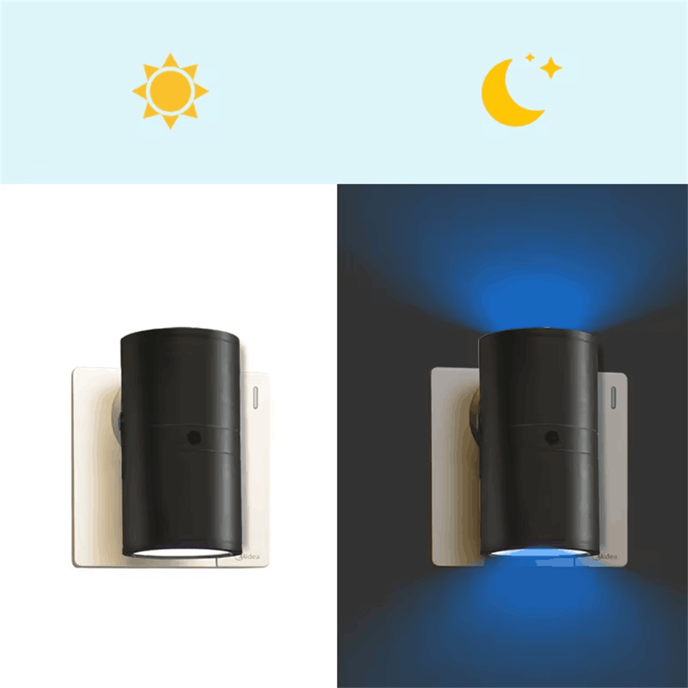 Minimalist LED Wall Light with Day-Night Light Sensor