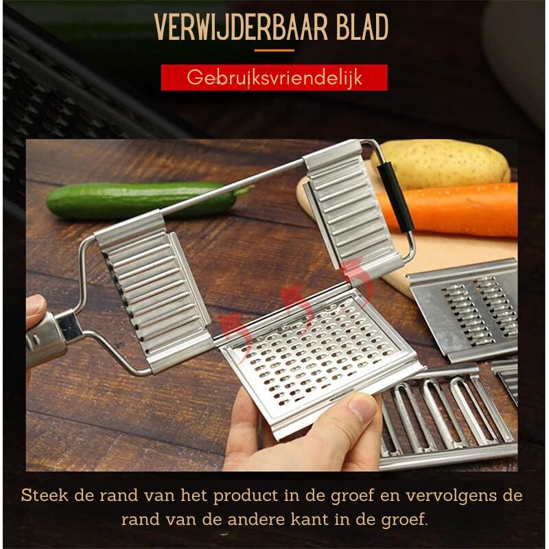 Multi-Blade Vegetable Slicer with Ergonomic Handle