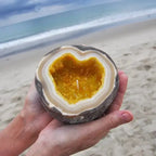 Decorative Geode Candle in Stone-Effect Bowl, Five Colours