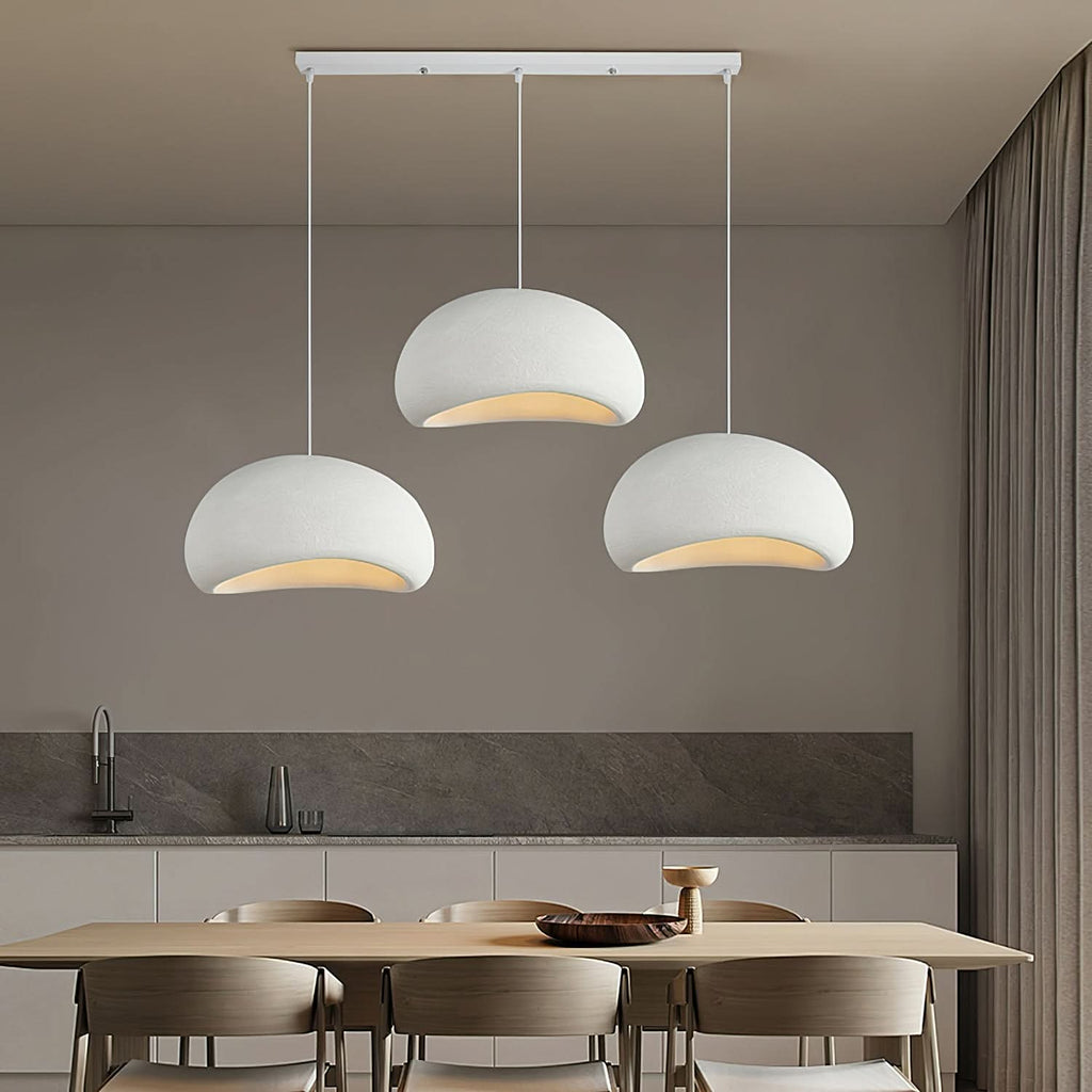 Dimmable Minimalist Pendant Light, 30-50cm, White or Grey