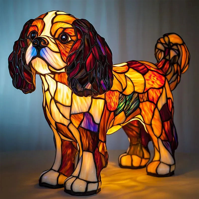 Dog Silhouette Decorative Lamp, USB or Battery, Seven Breeds