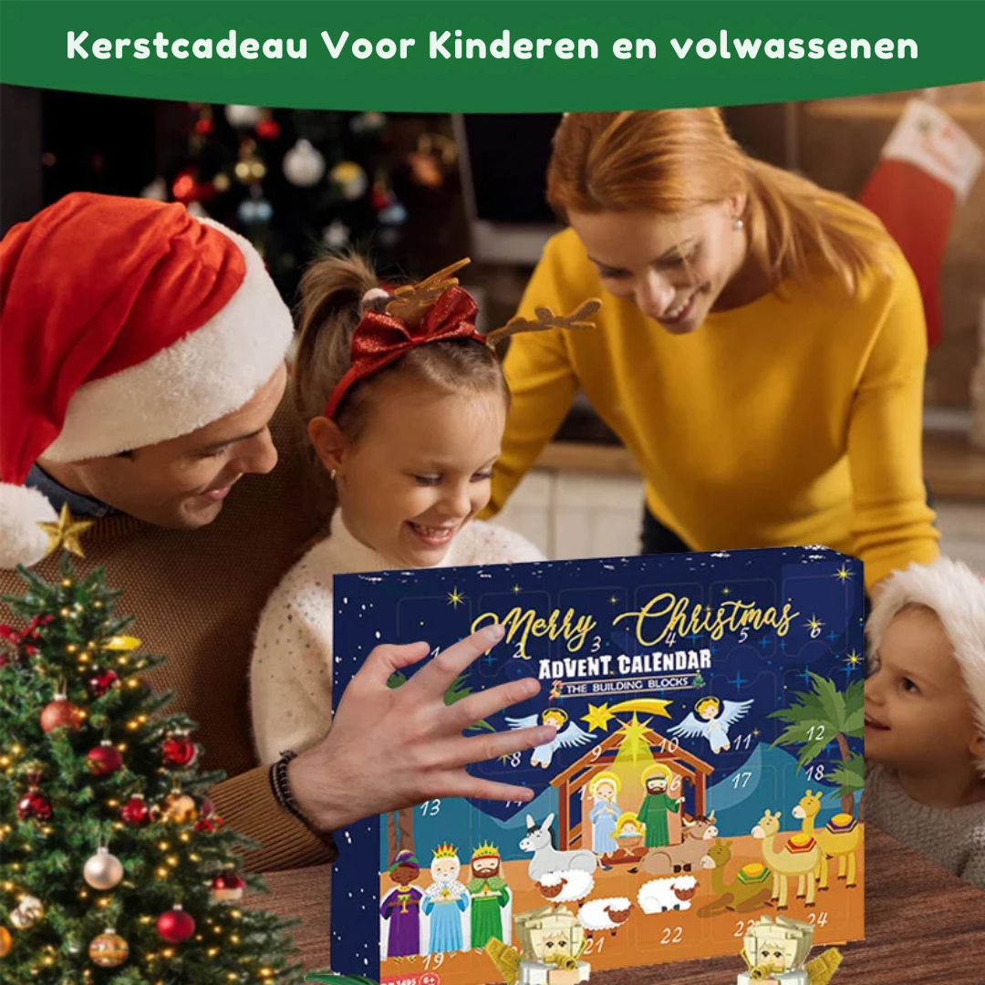 Nativity Advent Calendar with 24 Miniature Christmas Figures