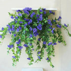 Artificial Morning Glory Garland 66cm, UV Resistant, Pack of 2