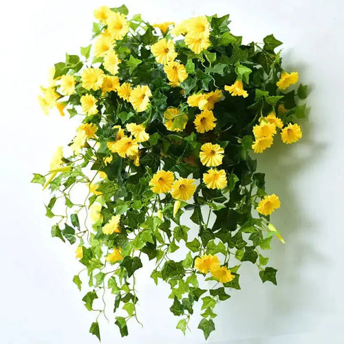 Artificial Morning Glory Garland 66cm, UV Resistant, Pack of 2