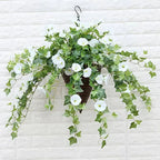 Artificial Morning Glory Garland 66cm, UV Resistant, Pack of 2