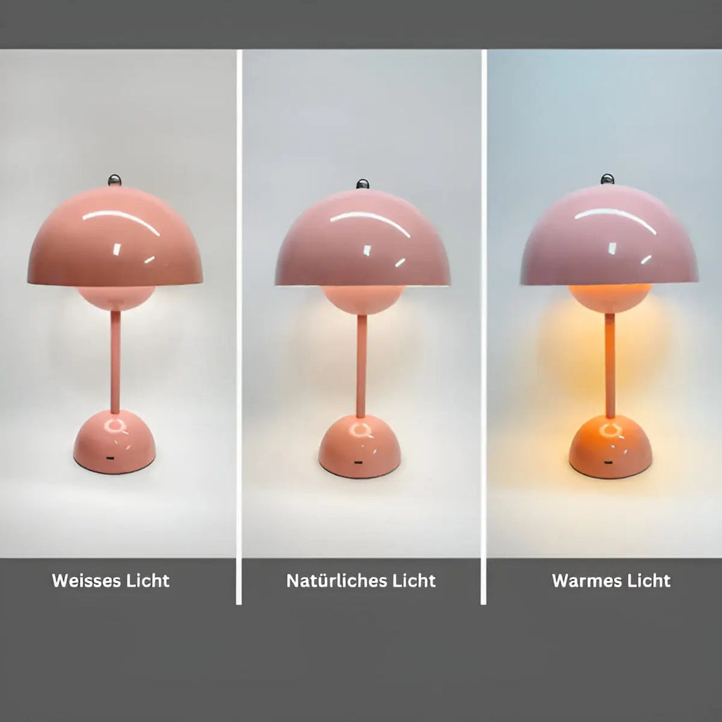 Scandinavian Table Lamp with Dimmable Warm Light, Five Colours