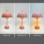Scandinavian Table Lamp with Dimmable Warm Light, Five Colours