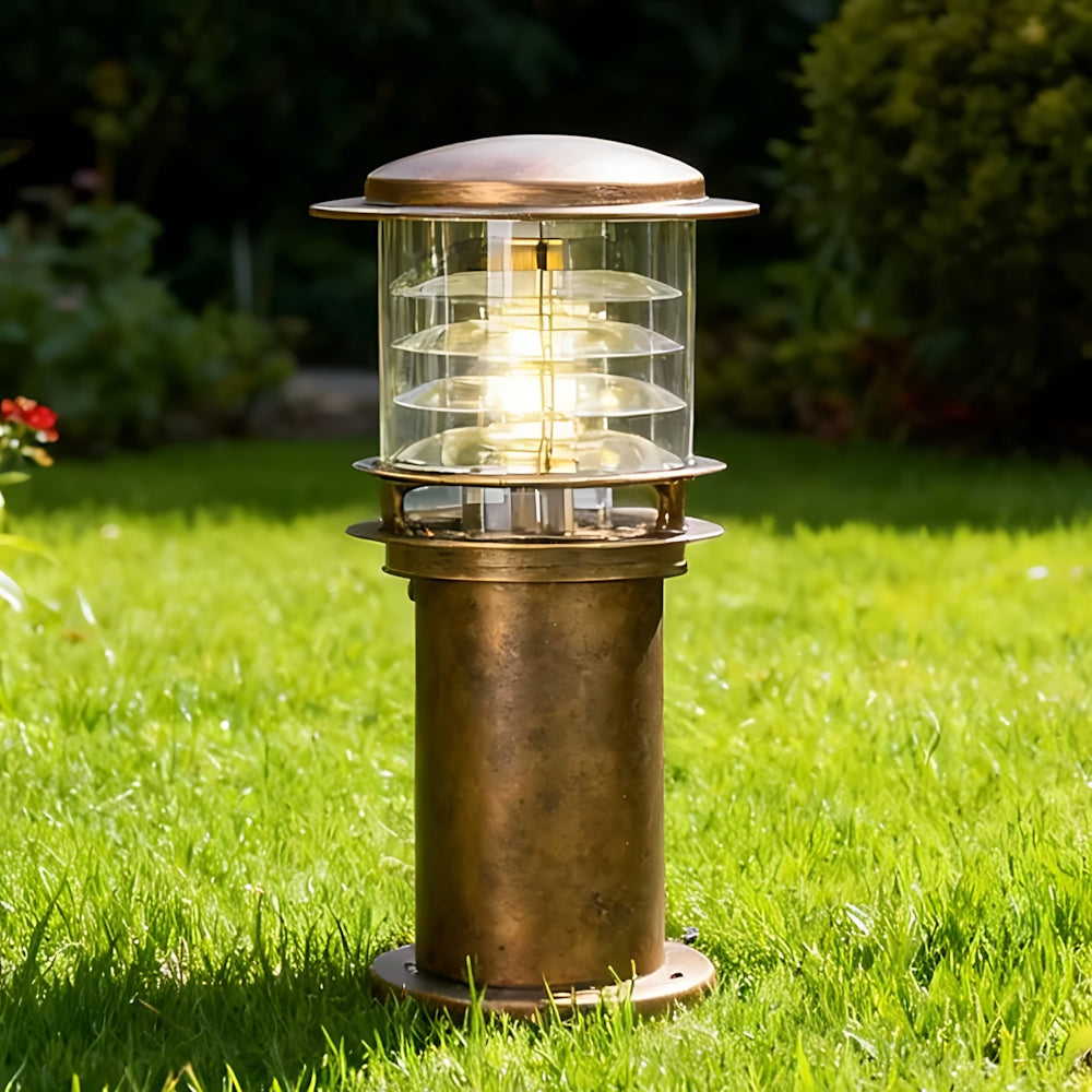 Aluminium Garden Bollard Light, IP65, E27, 15 cm Diameter