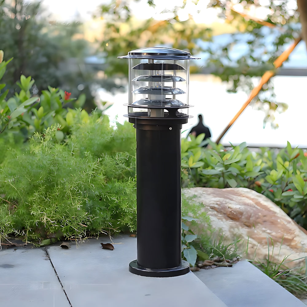 Aluminium Garden Bollard Light, IP65, E27, 15 cm Diameter