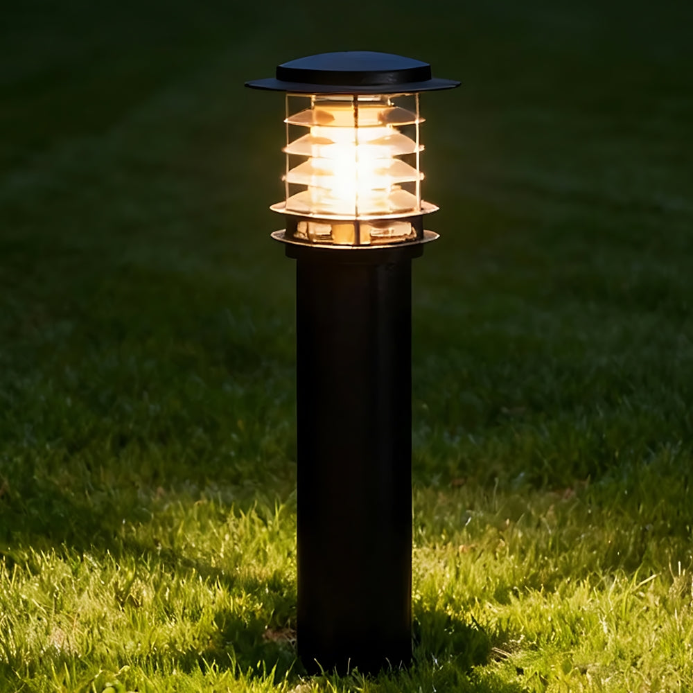 Aluminium Garden Bollard Light, IP65, E27, 15 cm Diameter