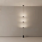 Three-Shade Pendant Light with Natural Stone Counterweight