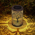 Solar Garden Lantern with Cut-Out Pattern, IP55, Hang or Stand