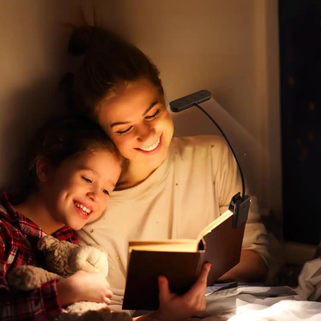 Rechargeable LED Clip-On Reading Light with Gooseneck