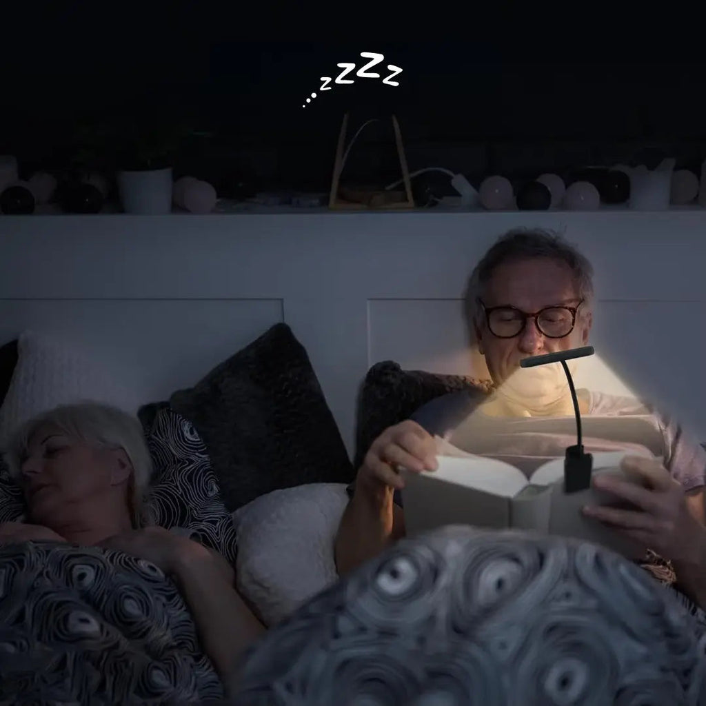 Rechargeable LED Clip-On Reading Light with Gooseneck