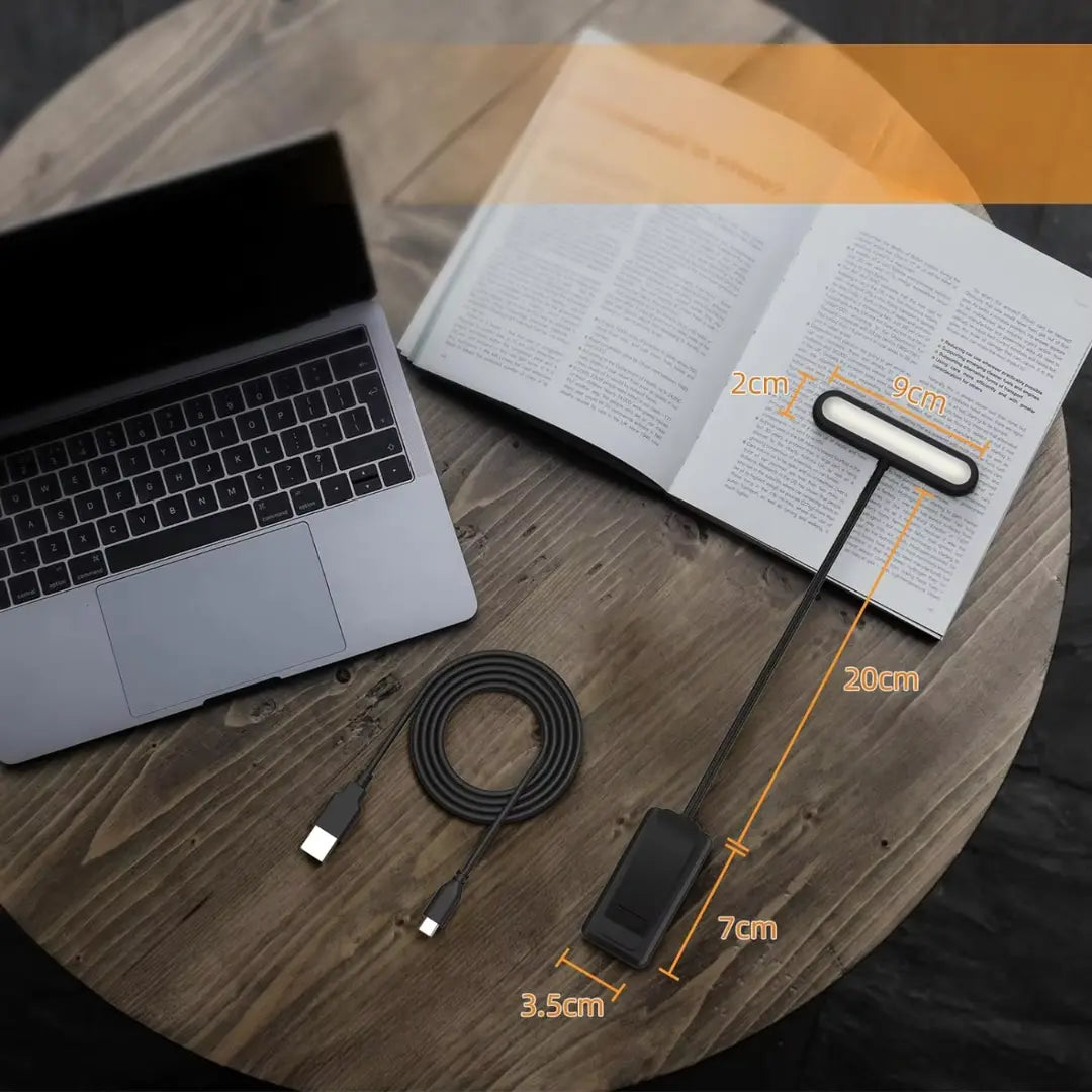 Rechargeable LED Clip-On Reading Light with Gooseneck
