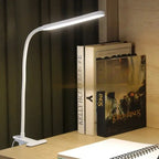 LED Clip On Gooseneck Desk Lamp, Dimmable with 3 Colour Modes
