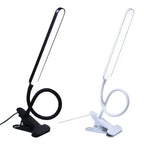 LED Clip On Gooseneck Desk Lamp, Dimmable with 3 Colour Modes