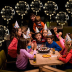 Transparent LED Balloons 45cm with Warm White Light String
