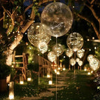 LED Garden Party Balloons, 45 cm, Battery Powered, 3 m String