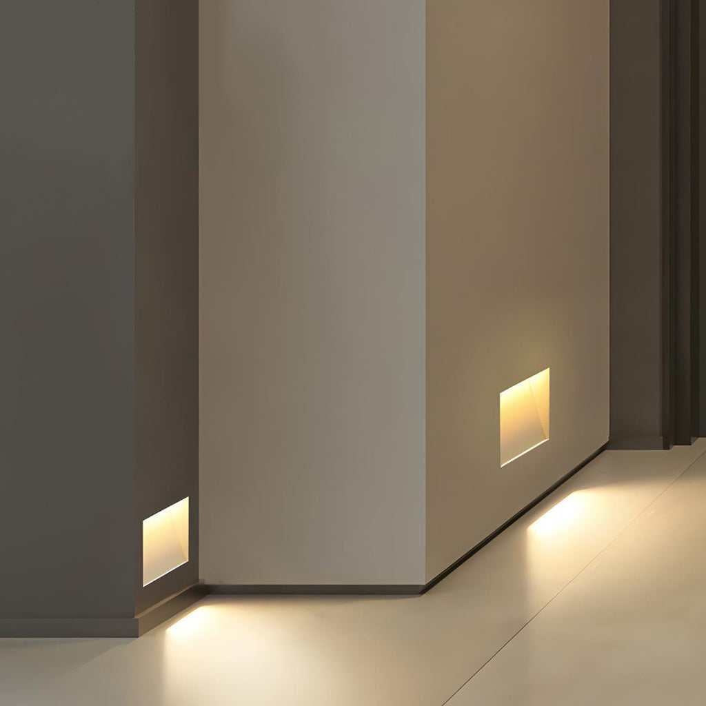 Recessed Motion Sensor Stair Light, Indirect LED Glow