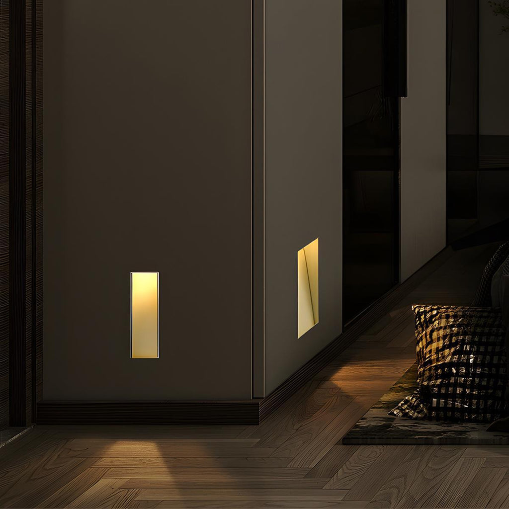 Recessed Motion Sensor Stair Light, Indirect LED Glow