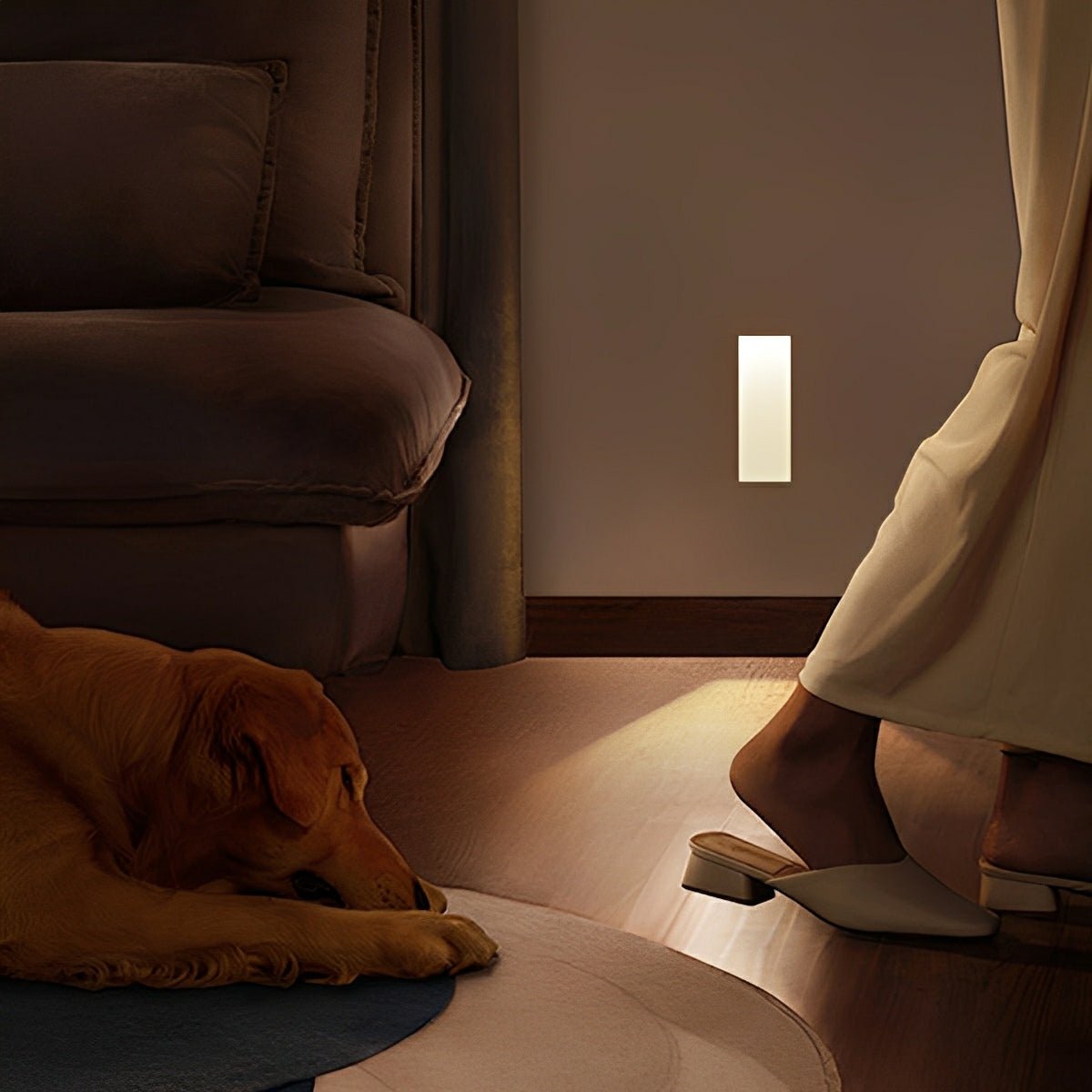 Recessed Motion Sensor Stair Light, Indirect LED Glow
