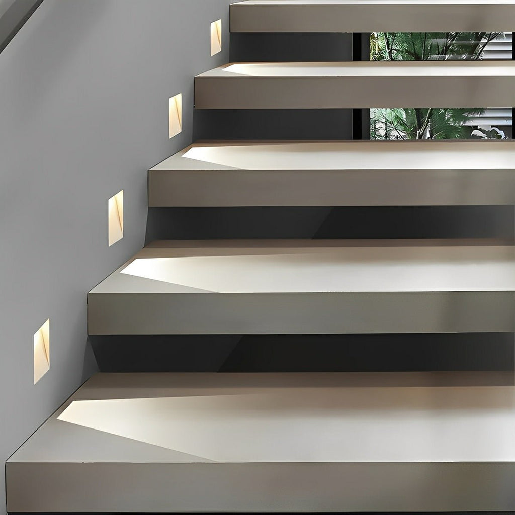 Recessed Motion Sensor Stair Light, Indirect LED Glow