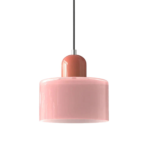 Bauhaus Glass Pendant Light, E27, Adjustable to 200 cm