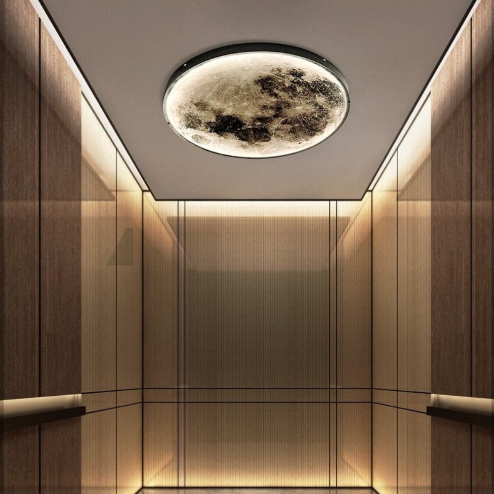 3D Moon LED Wall and Ceiling Light with Remote Control
