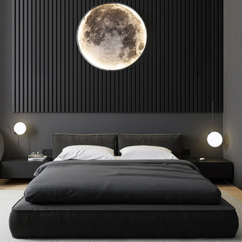 3D Moon LED Wall and Ceiling Light with Remote Control