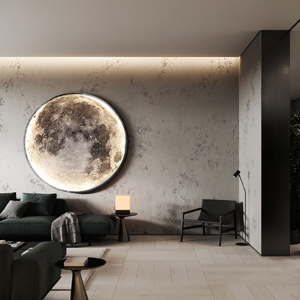 3D Moon LED Wall and Ceiling Light with Remote Control
