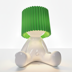 Seated Figure LED Table Lamp, Rechargeable, Eight Colours