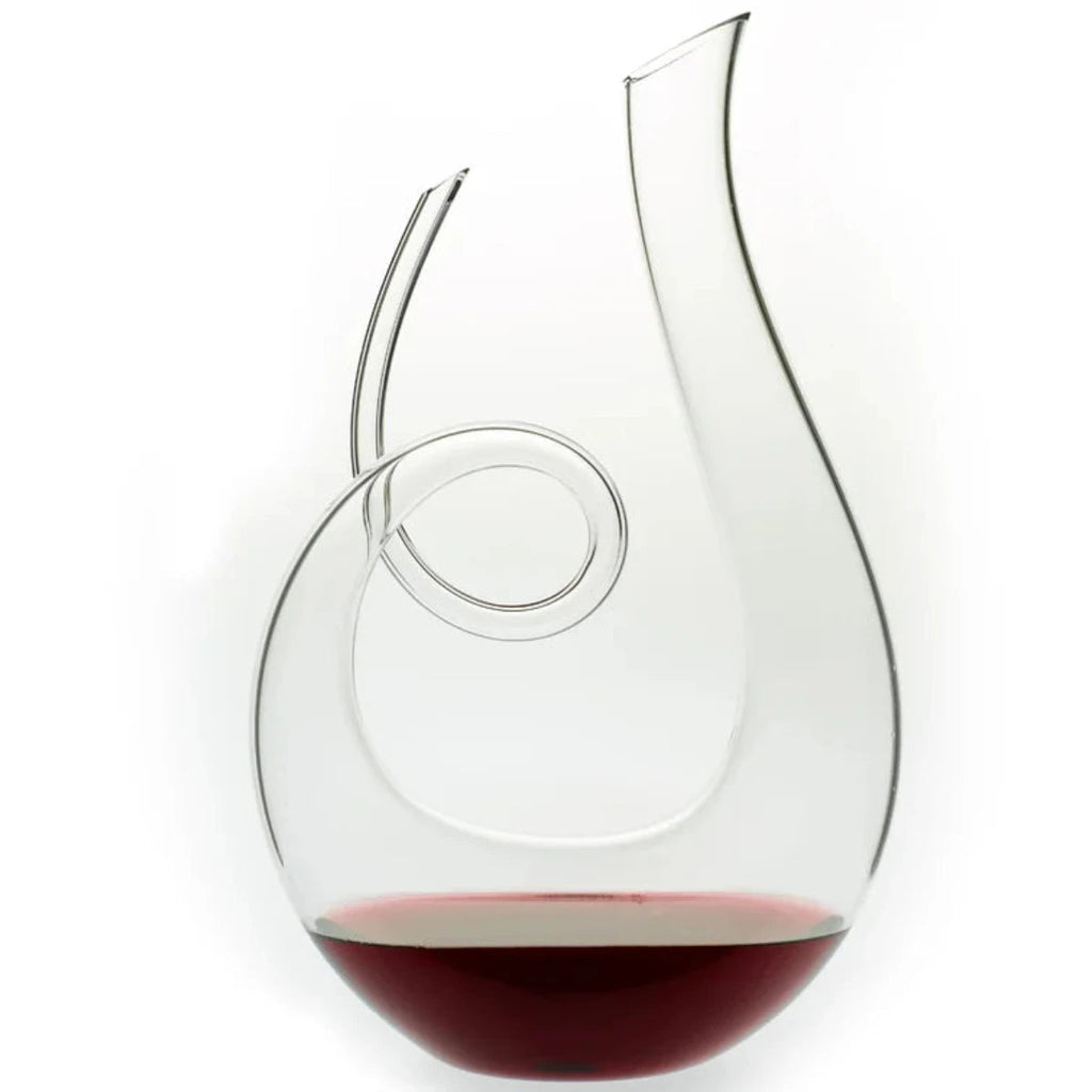 Swirl Glass Wine Decanter for Aerating and Easy Pouring