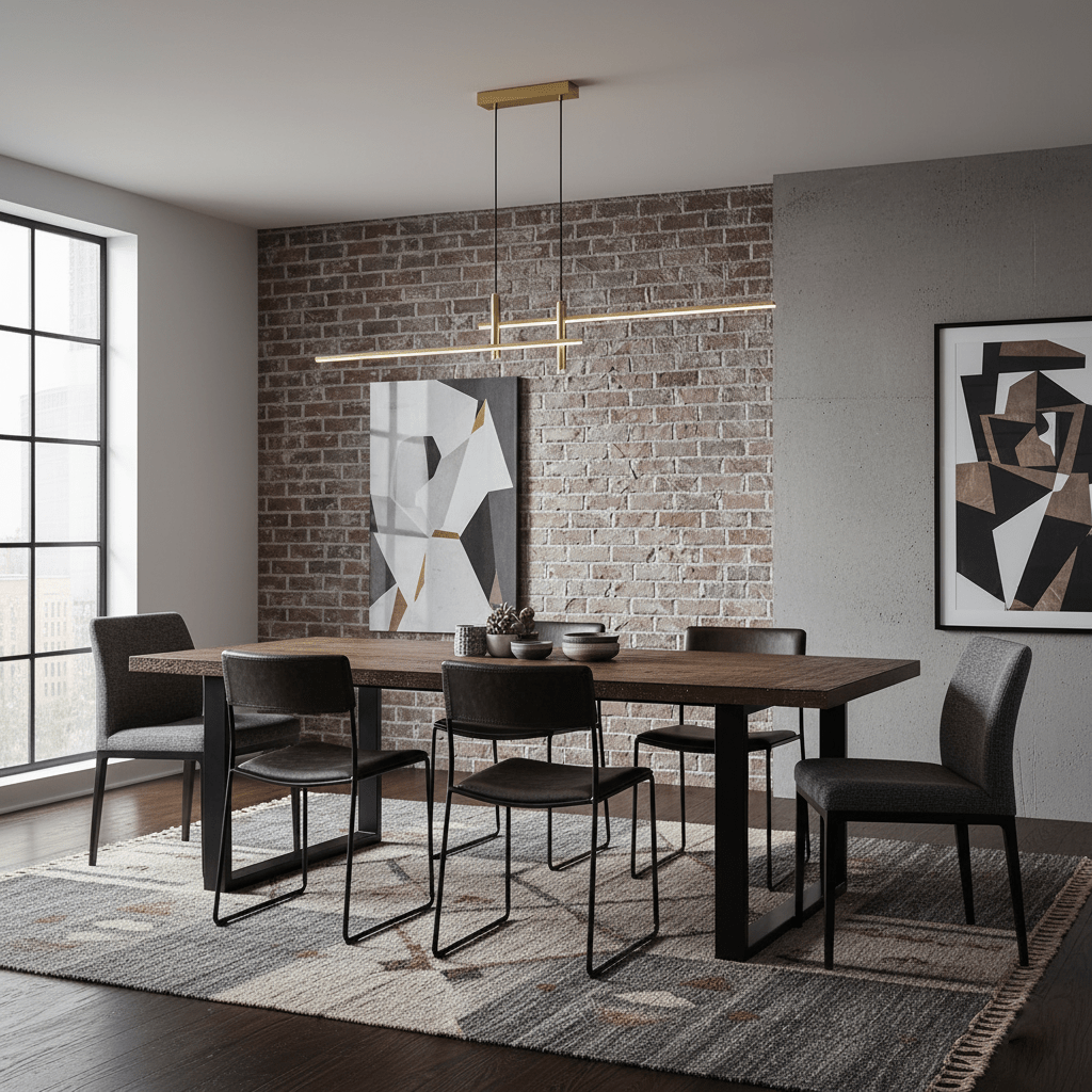 Linear LED Island Pendant Light, 90 to 150 cm, Black or Gold