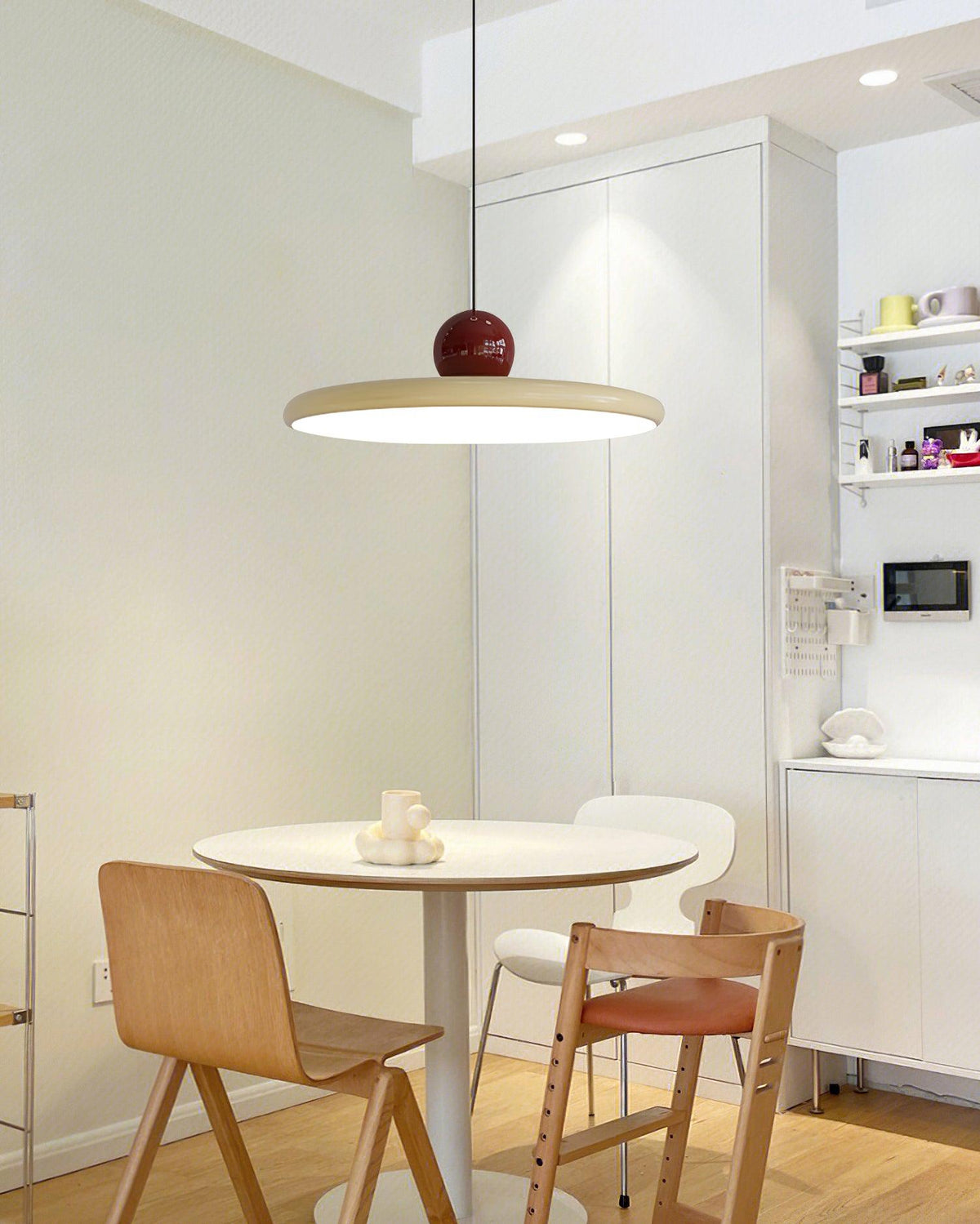 Round LED Disc Pendant Light, Dimmable, 30 to 50 cm
