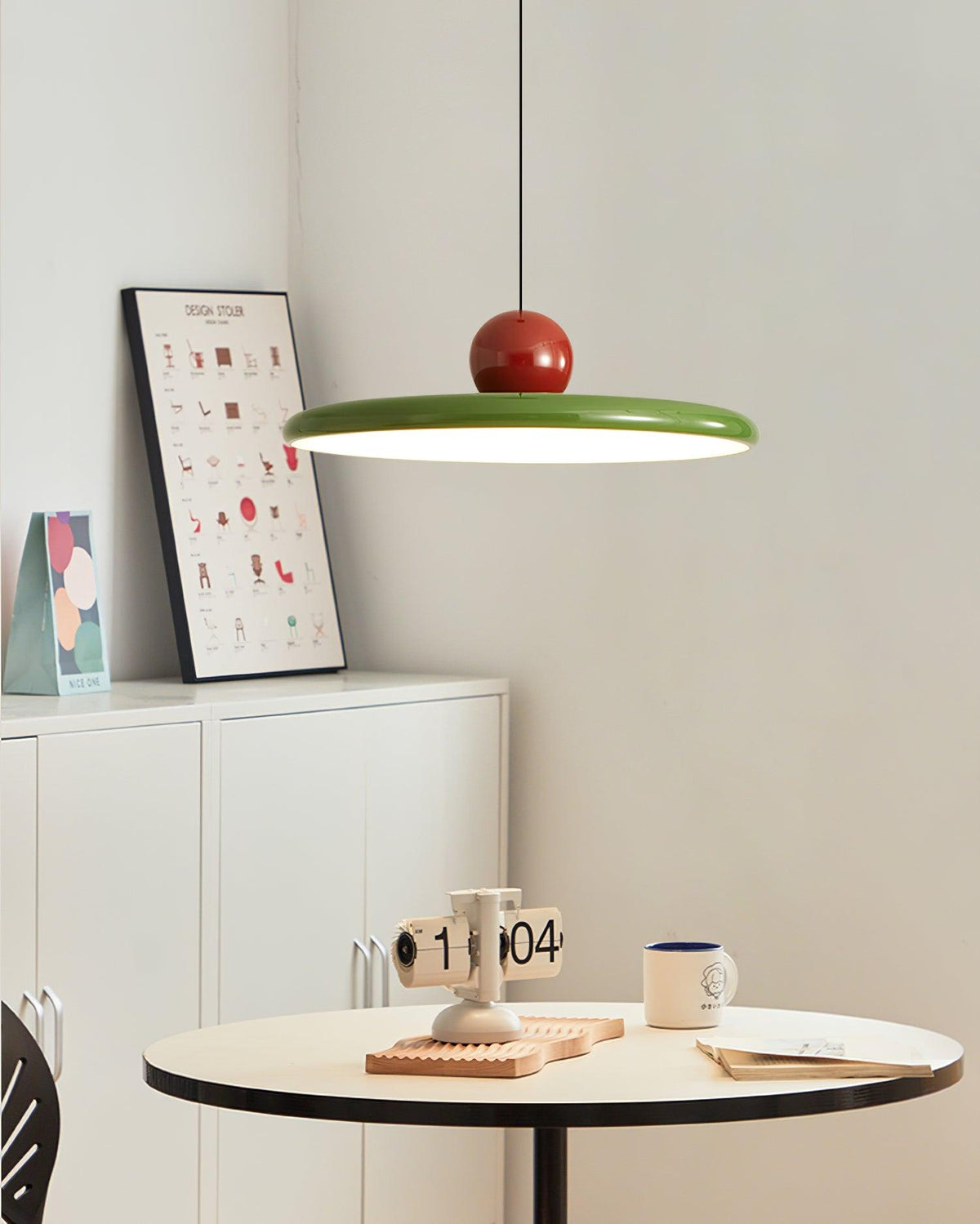 Round LED Disc Pendant Light, Dimmable, 30 to 50 cm