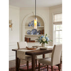 Hand-Blown Glass Cylinder Pendant Light, Black or Gold Finish