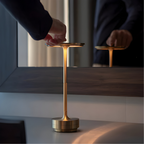 Rechargeable Touch Table Lamp, 3-Level Dimmable LED in Metal