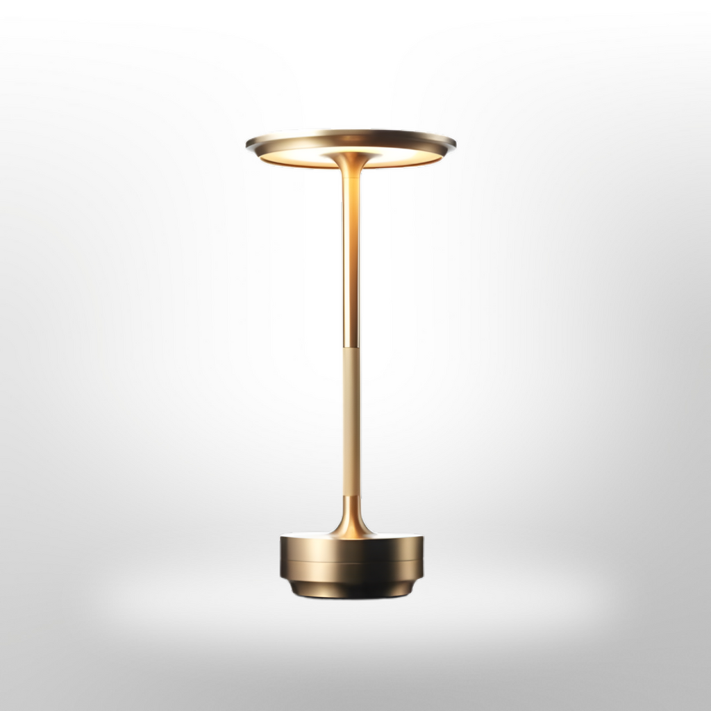 Rechargeable Touch Table Lamp, 3-Level Dimmable LED in Metal
