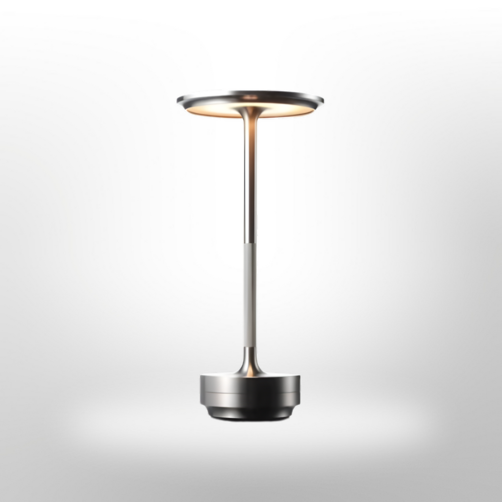 Rechargeable Touch Table Lamp, 3-Level Dimmable LED in Metal