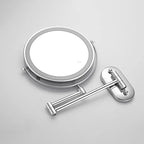 LED Magnifying Vanity Mirror with Adjustable Arm, USB-C