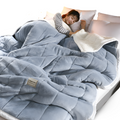 Sherpa Fleece Throw, Flock Pattern, Four Sizes